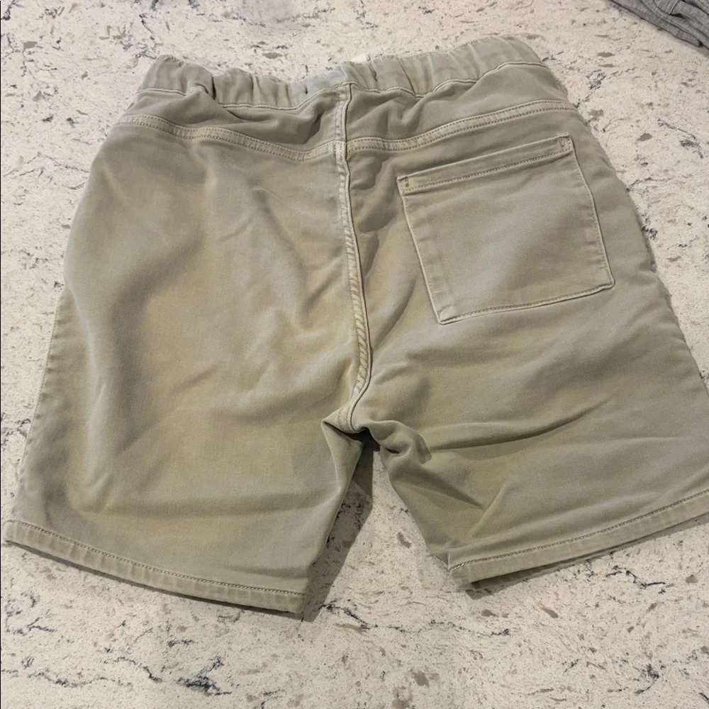 Zara Olive Green Athletic Drawstring Shorts
